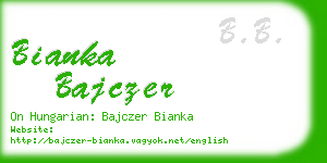 bianka bajczer business card